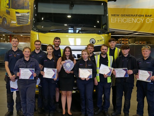 apprentices regognised at Leyland Trucks