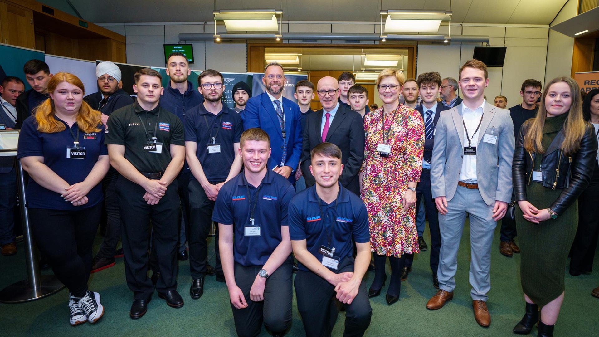 Leyland apprentices demonstrate their skills to MPs