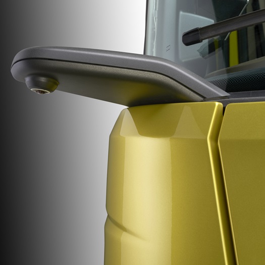6.5. The optional DAF Corner View exceeds the field of vision of kerb and front view mirrors by far