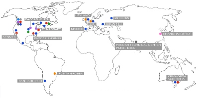 PACCAR Worldwide Map 400