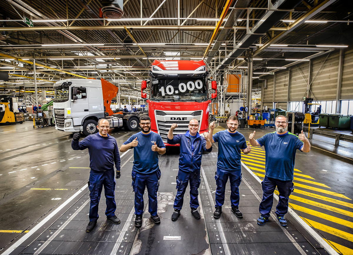DAF has built its 10,000th New Generation DAF truck. 