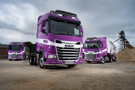 Three new DAF XG 48- 6x2 tractors go into service with Arclid Transport
