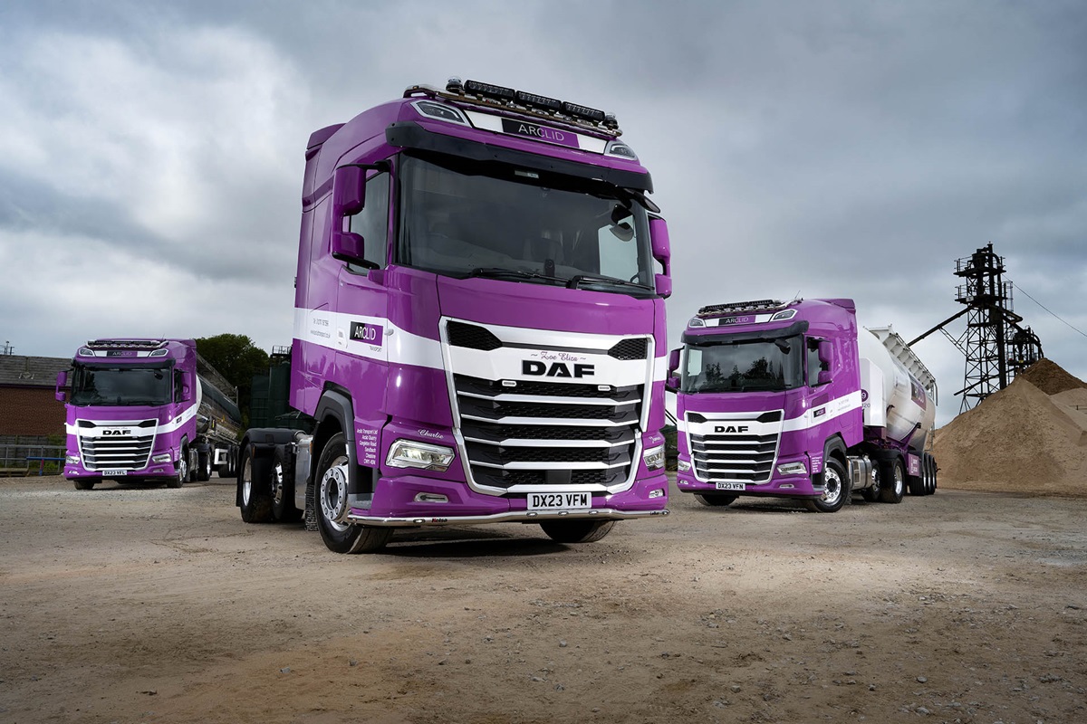 Three new DAF XG 48- 6x2 tractors go into service with Arclid Transport