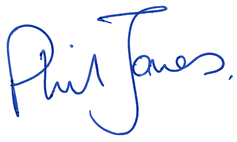 Phil Jones signature
